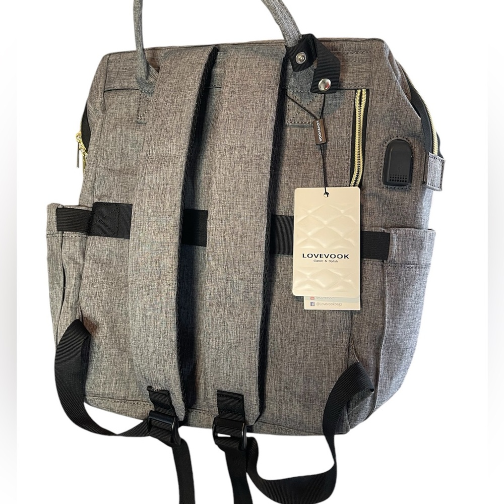 LOVEVOOK Laptop Backpack, 17 Inch Large capacity Outdoor Work Travel USB - NWT